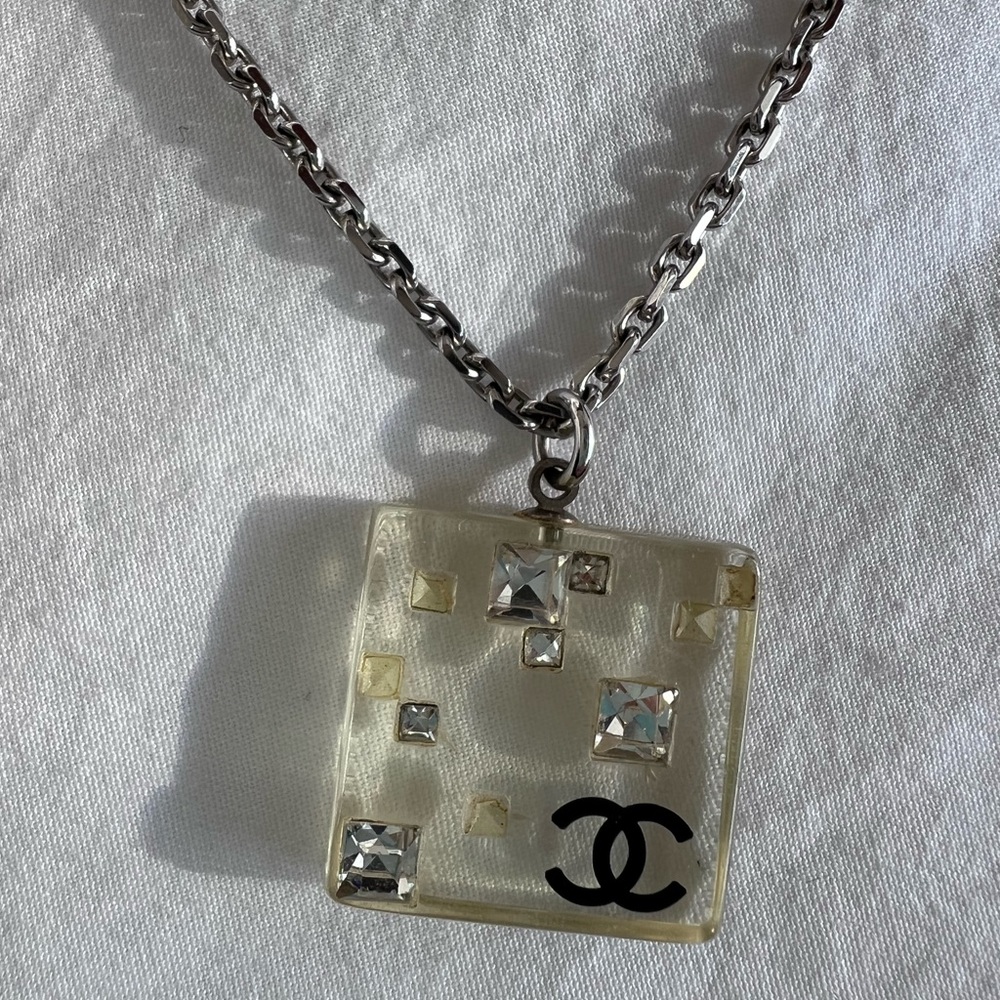 Chanel resin and crystal necklace